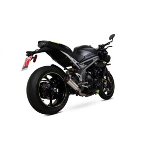 Triumph Speed Triple R / Speed Triple S / Speed Triple RS 2018-2020 Red Power Slip-on Brushed Stainless Steel Sleeve