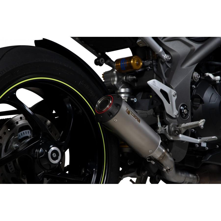 Triumph Speed Triple R / Speed Triple S / Speed Triple RS 2018-2020 Red Power Slip-on Titanium Sleeve - Bild 2