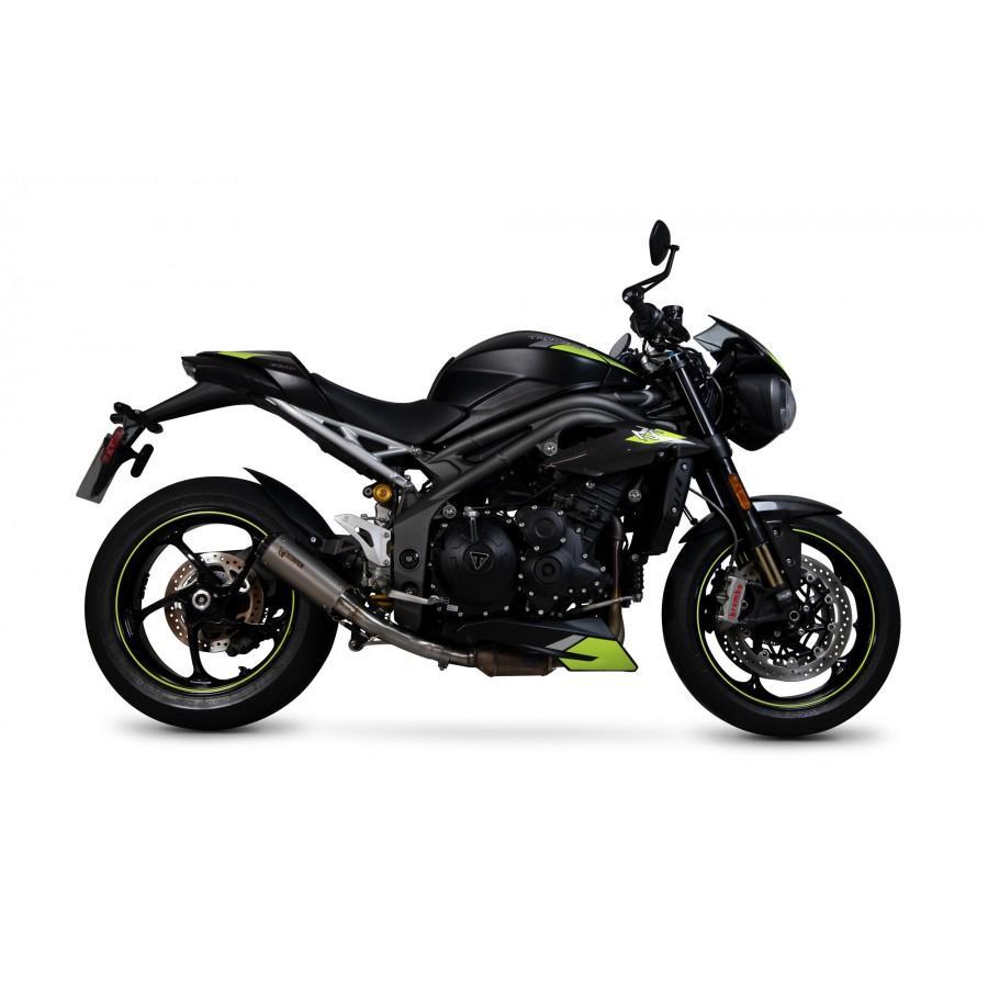 Triumph Speed Triple R / Speed Triple S / Speed Triple RS 2018-2020 Red Power Slip-on Titanium Sleeve - Bild 3
