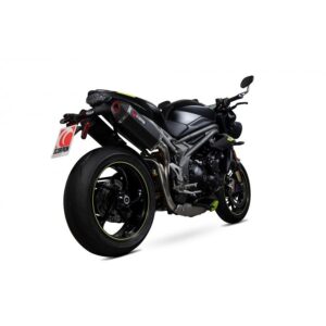 Triumph Speed Triple R / Speed Triple S / Speed Triple RS 2018-2020 Serket Parallel Slip-on (Pair) Black Ceramic Coated Sleeve