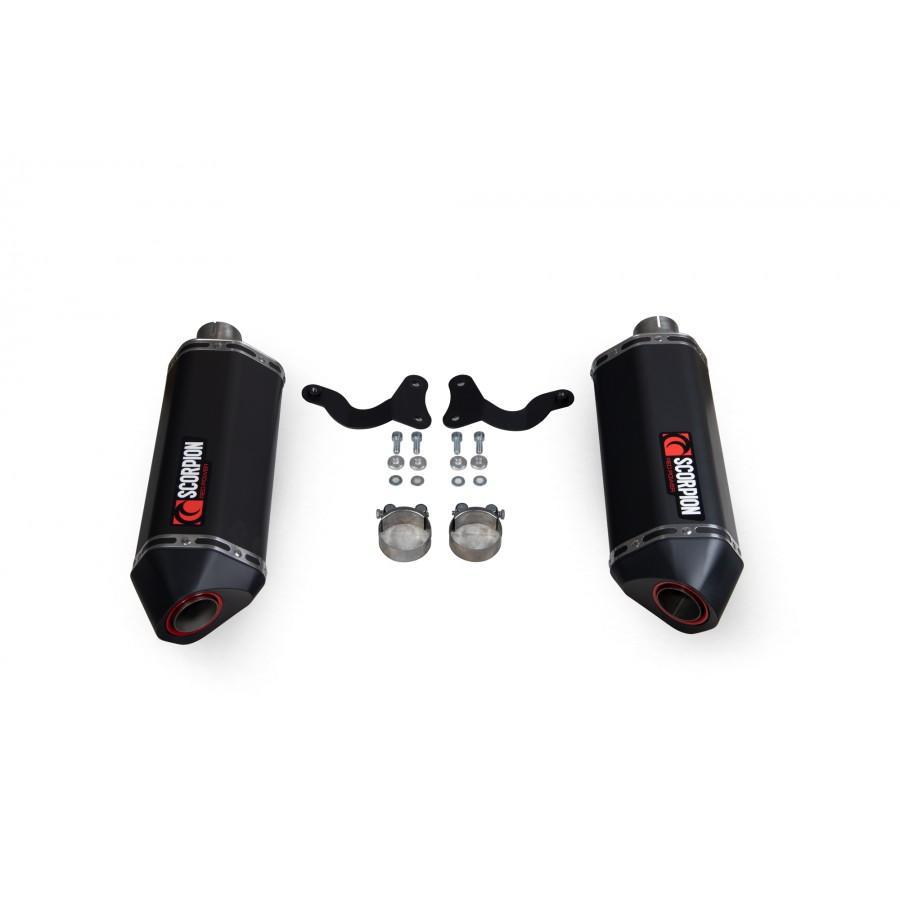 Triumph Speed Triple R / Speed Triple S / Speed Triple RS 2018-2020 Serket Parallel Slip-on (Pair) Black Ceramic Coated Sleeve - Bild 2