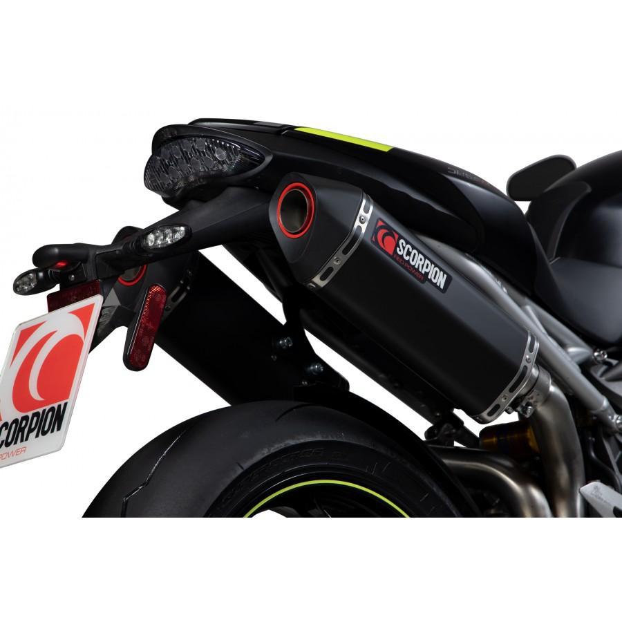 Triumph Speed Triple R / Speed Triple S / Speed Triple RS 2018-2020 Serket Parallel Slip-on (Pair) Black Ceramic Coated Sleeve - Bild 3