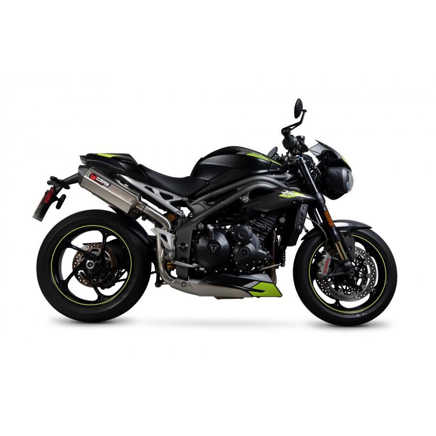 Triumph Speed Triple R / Speed Triple S / Speed Triple RS 2018-2020 Serket Parallel Slip-on (Pair) Brushed Stainless Steel Sleeve - Bild 4