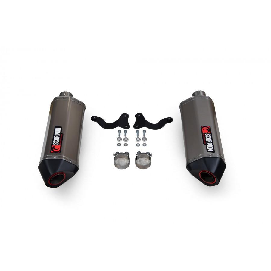 Triumph Speed Triple R / Speed Triple S / Speed Triple RS 2018-2020 Serket Parallel Slip-on (Pair) Titanium Sleeve - Bild 2