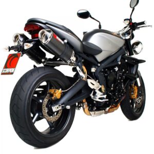 Triumph Street Triple 675 2007-2012 Factory Oval Slip-on (Pair) Carbon Fibre Sleeve