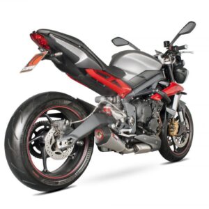 Triumph Street Triple 675 / Street Triple 675 R 2013-2016 Serket Taper Slip-on Brushed Stainless Steel Sleeve