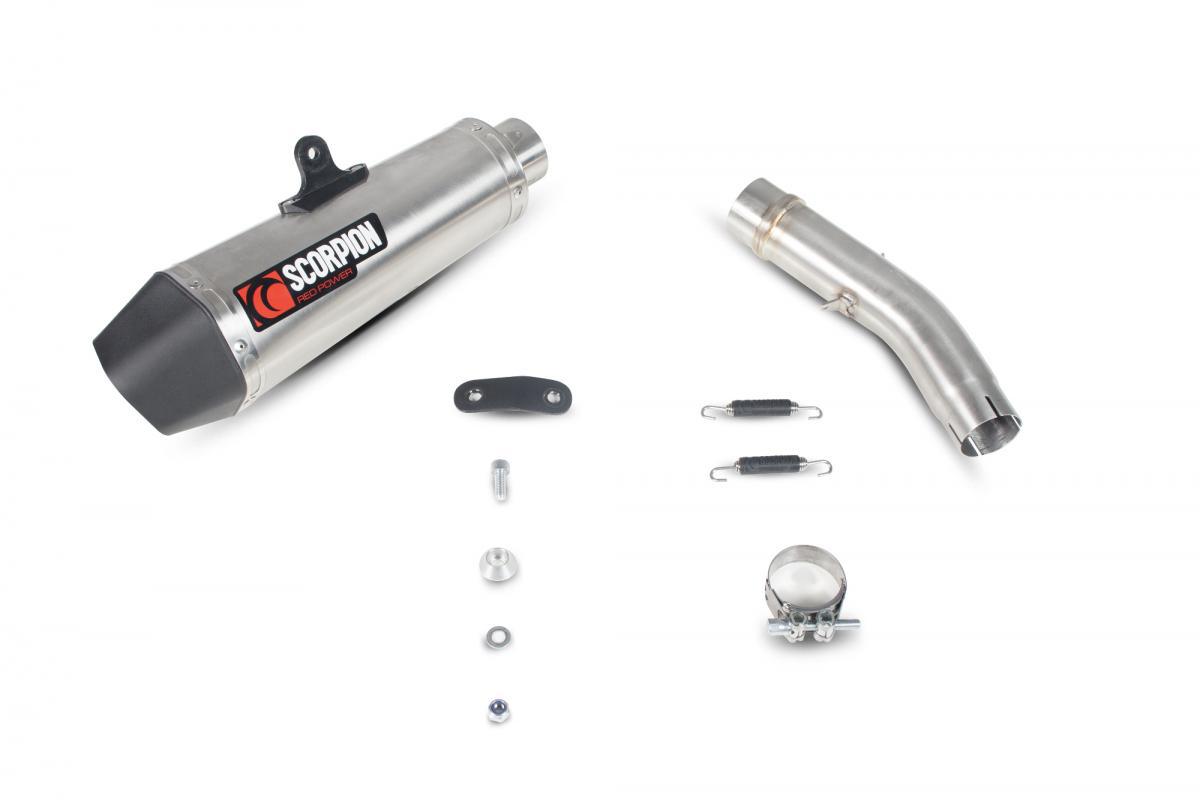 Triumph Street Triple 675 / Street Triple 675 R 2013-2016 Serket Taper Slip-on Brushed Stainless Steel Sleeve - Bild 3