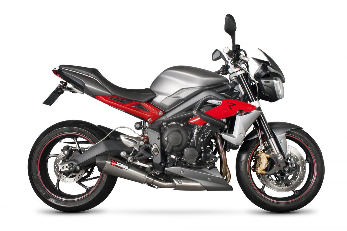 Triumph Street Triple 675 / Street Triple 675 R 2013-2016 Serket Taper Slip-on Brushed Stainless Steel Sleeve - Bild 4
