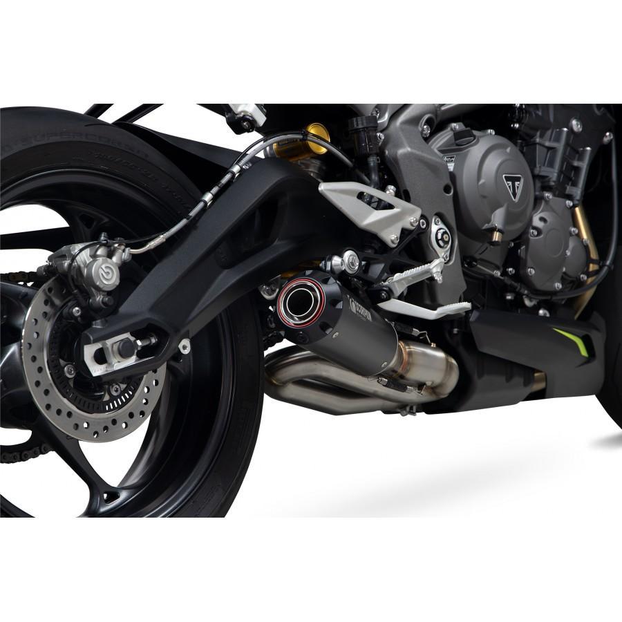 Triumph Street Triple 765 R / RS 2020-2022 Red Power Slip-on Black Ceramic Coated Sleeve - Bild 2