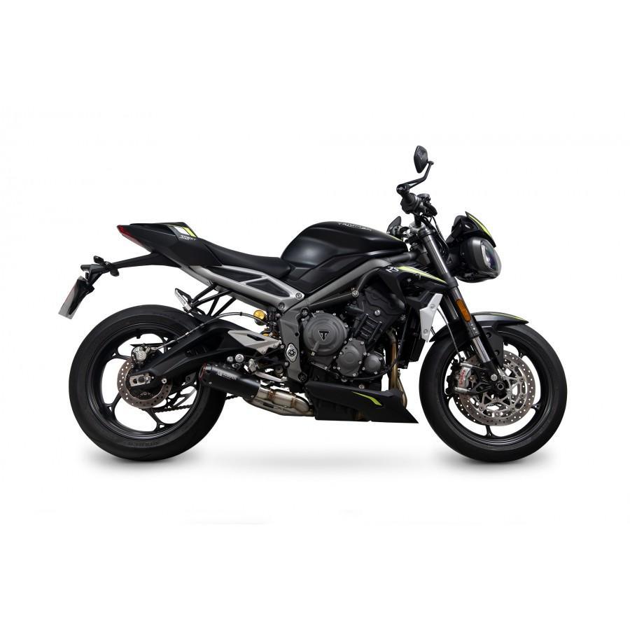 Triumph Street Triple 765 R / RS 2020-2022 Red Power Slip-on Black Ceramic Coated Sleeve - Bild 3