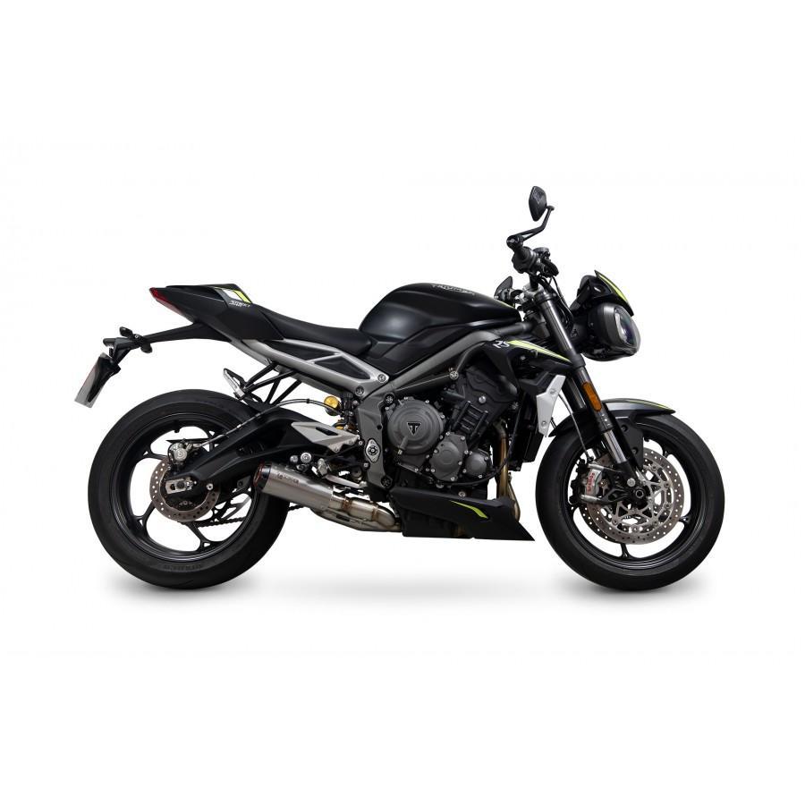 Triumph Street Triple 765 R / RS 2020-2022 Red Power Slip-on Titanium Sleeve - Bild 3