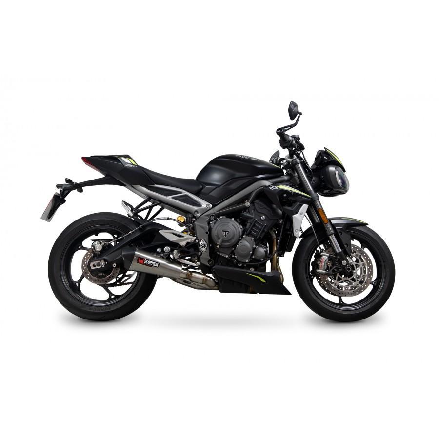 Triumph Street Triple 765 R / RS 2020-2022 Serket Taper Slip-on Brushed Stainless Steel Sleeve - Bild 4