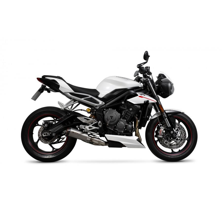 Triumph Street Triple 765 R / Street Triple 765 S / Street Triple 765 RS 2017-2019 Red Power Slip-on Titanium Sleeve - Bild 2