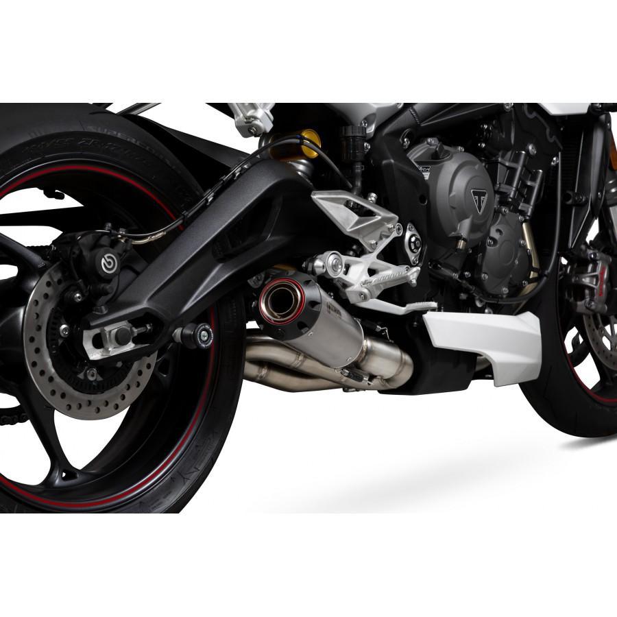 Triumph Street Triple 765 R / Street Triple 765 S / Street Triple 765 RS 2017-2019 Red Power Slip-on Titanium Sleeve - Bild 3