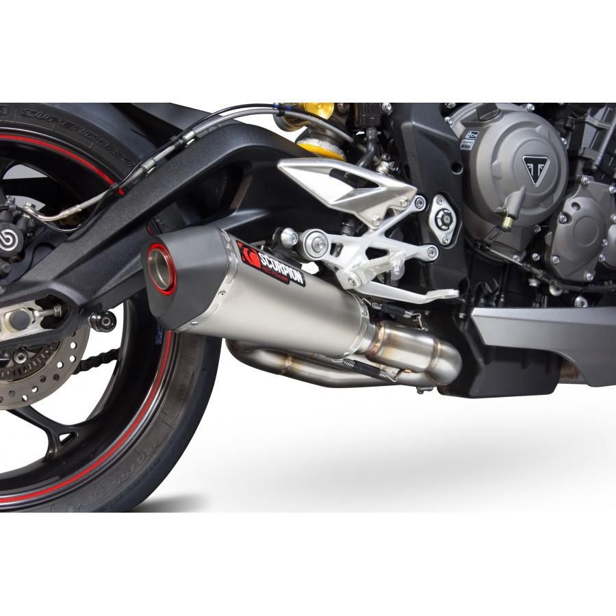 Triumph Street Triple 765 R / Street Triple 765 S / Street Triple 765 RS 2017-2019 Serket Taper Slip-on Titanium Sleeve - Bild 3
