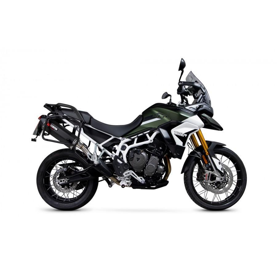 Triumph Tiger 900 (all models) 2020-2023 Serket Parallel Slip-on Black Ceramic Coated Sleeve. Fits with panniers - Bild 2