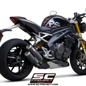 Twin CR-T titanium exhaust - SPEED TRIPLE 1200 RS (2021 - 2025) - RR - Euro 5