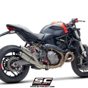 Twin GP70-R dual muffler, Titanium