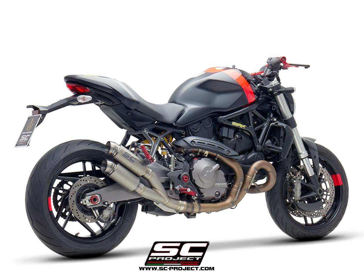Twin GP70-R dual muffler, Titanium