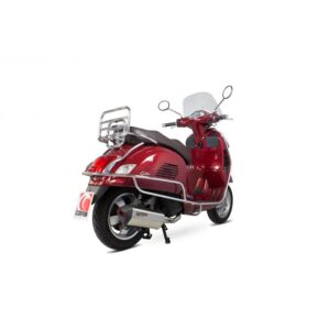Vespa GTS125 (Euro 4) 2017-2019 Serket Parallel Full System Brushed Stainless Steel Sleeve