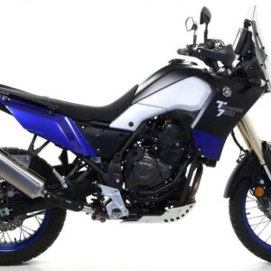 YAMAHA TENERE 700 19 HOMOLOGATED INDY RACE TIT. EXHAUST WITH WELDED LINKPIPE AND CARBY ENDCAP FOR ORIGINAL COLLECTORS