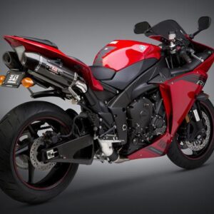 YAMAHA YZF-R1 09-14 R-77 Stainless Slip-On Exhaust, w/ Carbon Fiber Mufflers