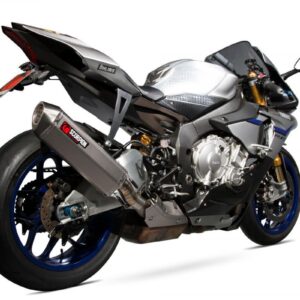 Yamaha YZF-R1 / YZF-R1 M 2015-2019 Serket Superstock Style Slip-on Titanium silencer and link pipe