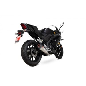 Yamaha YZF-R125 2019-2020 Serket Taper Full System Brushed Stainless Steel Sleeve