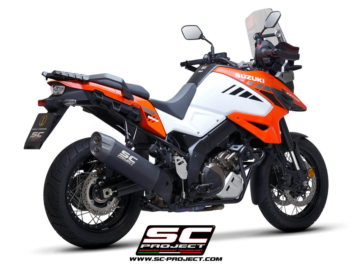 Adventure titanium exhaust, matt black - V-STROM 1050 XT (2020 - 2025)