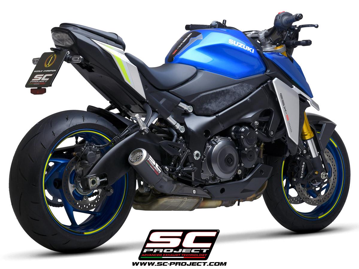 CR-T carbon exhaust, with stoneguard grid - GSX-S1000 (2021 - 2025)