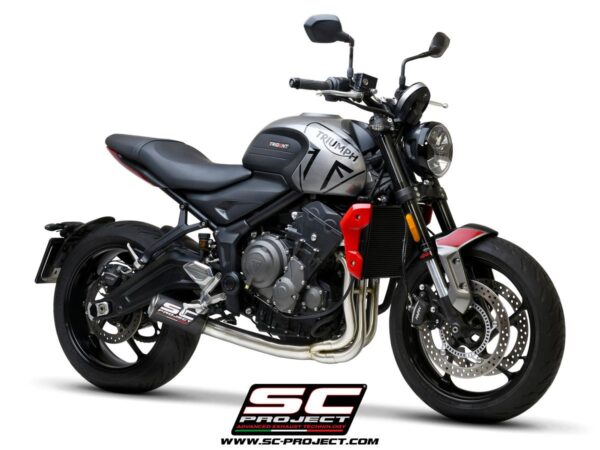 3-1 Stainless steel full exhaust system, with CR-T titanium exhaust with stoneguard grid - TRIDENT 660 (2021 - 2024) - Bild 2