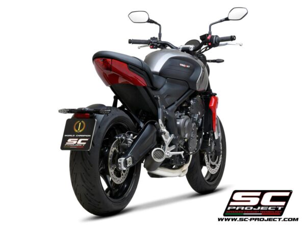 3-1 Stainless steel full exhaust system, with CR-T titanium exhaust with stoneguard grid - TRIDENT 660 (2021 - 2024) - Bild 3