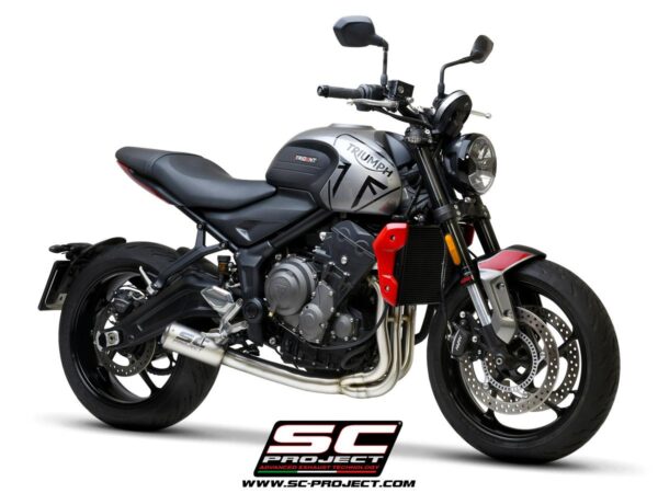 3-1 Stainless steel full exhaust system, with CR-T titanium exhaust with stoneguard grid - TRIDENT 660 (2021 - 2024) - Bild 5