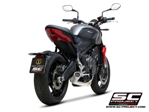 3-1 Stainless steel full exhaust system, with CR-T titanium exhaust with stoneguard grid - TRIDENT 660 (2021 - 2024) - Bild 6