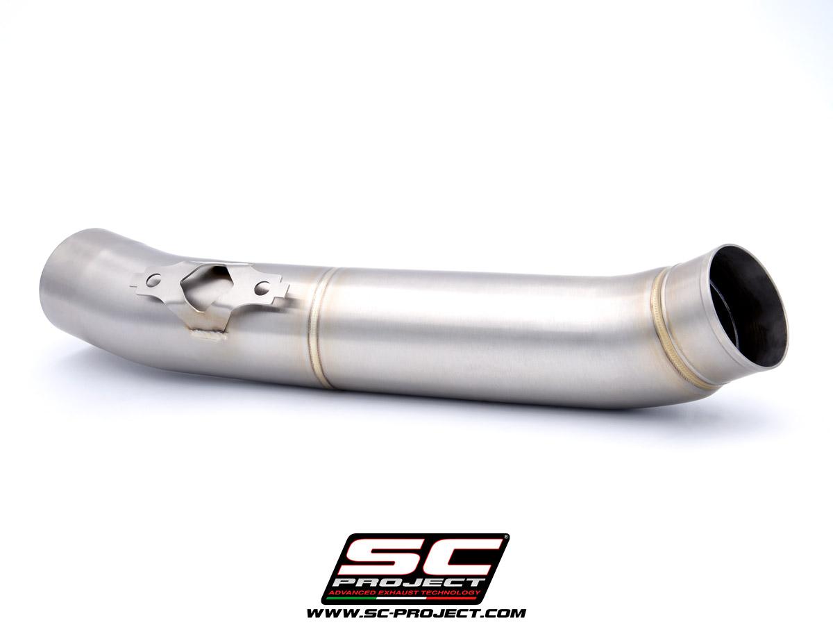 De-cat link pipe stainless steel, matt black, compatible with SC-Project headers - TMAX 560 (2022 - 2024) - Bild 4