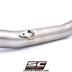 De-cat link pipe stainless steel, compatible with SC-Project headers - TMAX 560 (2022 - 2024)
