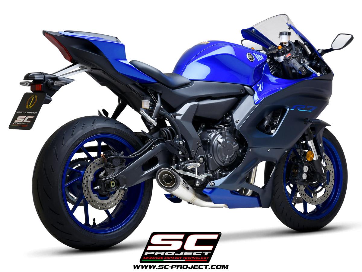 2-1 Stainless steel full exhaust system, with S1 stainless steel exhaust - YZF R7 (2021 - 2024)