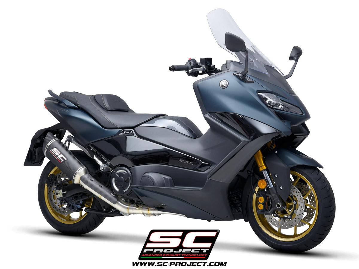 Full Exhaust System 2-1, stainless Steel, with SC1-R Muffler, Carbon fiber - RACING - Bild 5