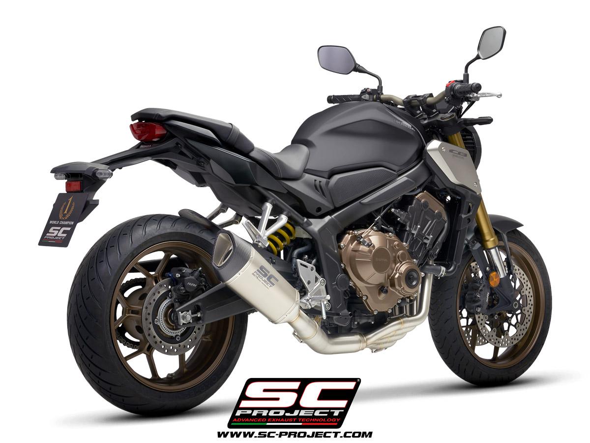 4-1 Stainless steel full exhaust system, with SC1-R titanium exhaust - CB650R (2021 - 2023)
