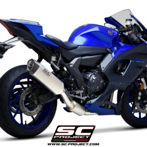 2-1 Stainless steel full exhaust system, with SC1-S carbon exhaust - YZF R7 (2021 - 2024)