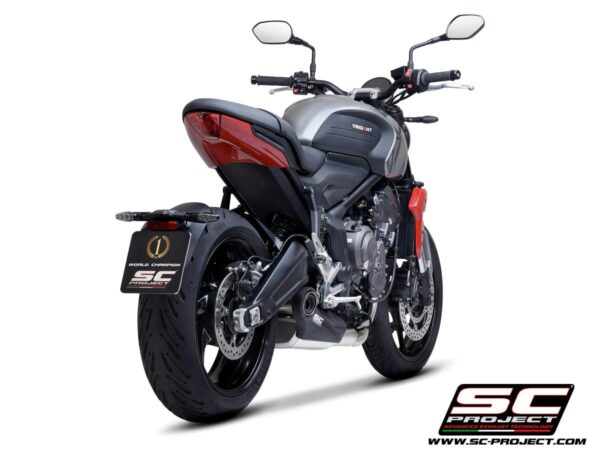 3-1 Stainless steel full exhaust system, matt black, with STR-1 exhaust - TRIDENT 660 (2021 - 2024) - Bild 4