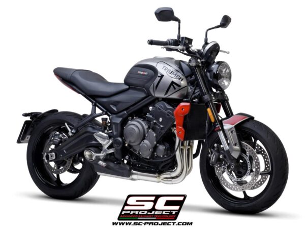 3-1 Stainless steel full exhaust system, matt black, with STR-1 exhaust - TRIDENT 660 (2021 - 2024) - Bild 6
