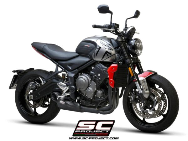 3-1 Stainless steel full exhaust system, matt black, with STR-1 exhaust - TRIDENT 660 (2021 - 2024) - Bild 10