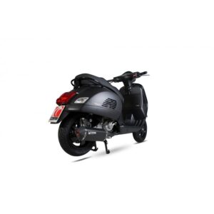 Vespa GTS 125, 2009-17 / GTS250, 2005-13 / GTS300, 2008-18 / GTV250, 2006-13 / GTV300, 2010-18 2005-2017 Serket Parallel Full System Black Ceramic Coated Sleeve And Link Pipe